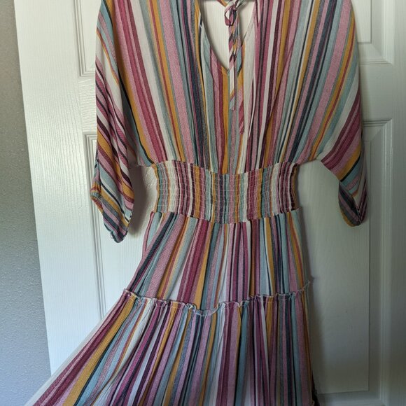 Bohemian Style Striped Dress - Picture 2 of 3